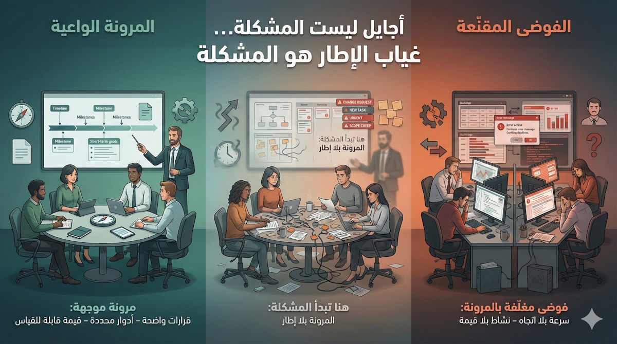 مقارنة بين الفوضى المقنعة وبين المرونة الواعية